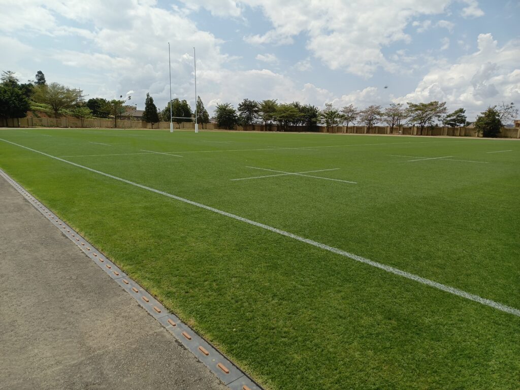 The designated pitch at Mandela National Stadium on which all the games were played during the Rugby Africa Cup 2024 tournament was ready in time for the battle of Africa's No.1