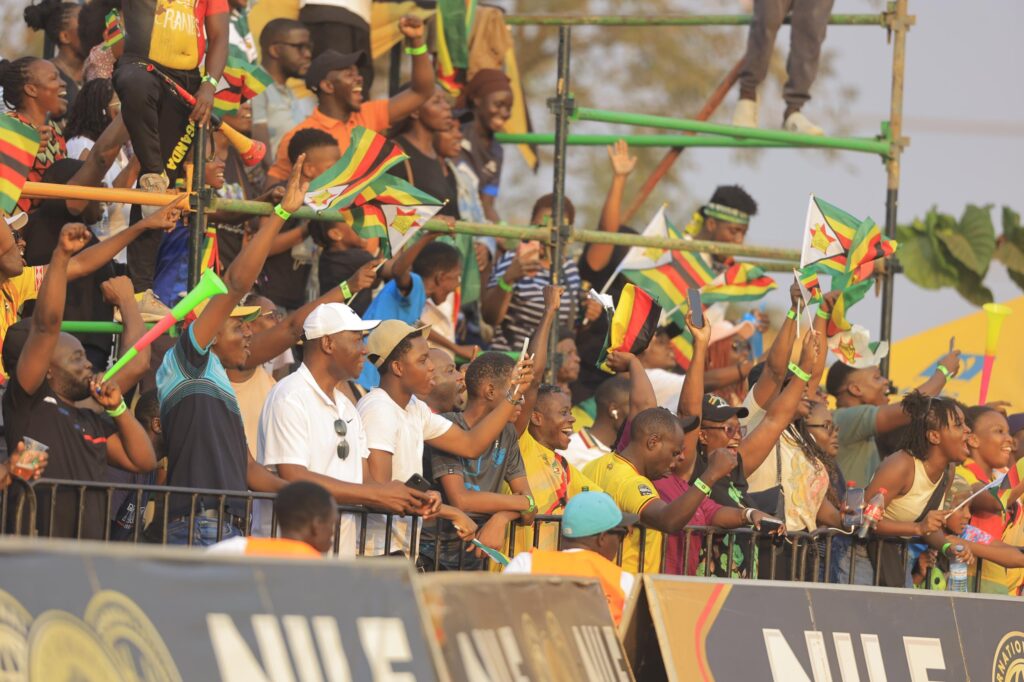 A section of Ugandan Rugby fans at Mandela National Stadium during the RAC 2024 Tournament